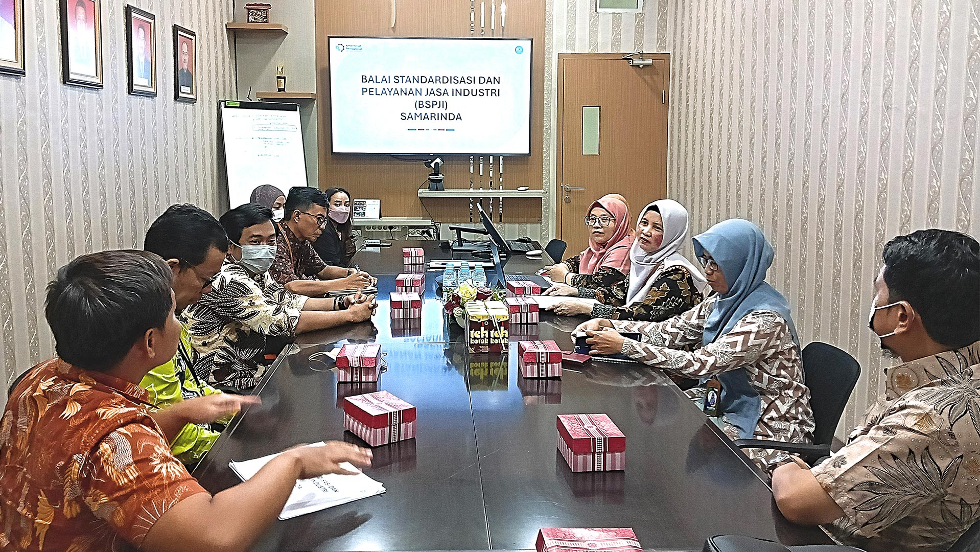 Kunjungan Pusat Optimalisasi Pemanfaatan Teknologi Industri (POPTIKJI) BSKJI Kementerian Perindustrian ke BSPJI Samarinda