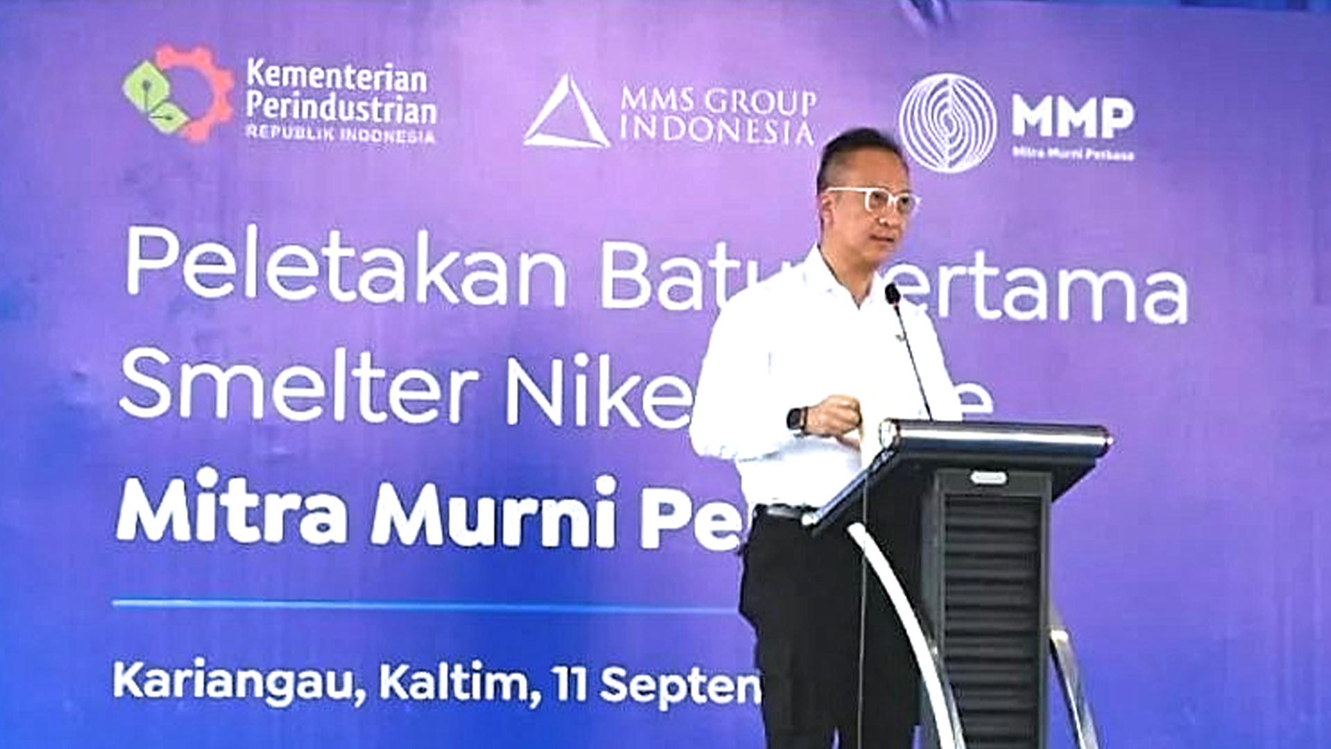Peletakan Batu Pertama Smelter Nikel Matte di Mitra Murni Perkasa 