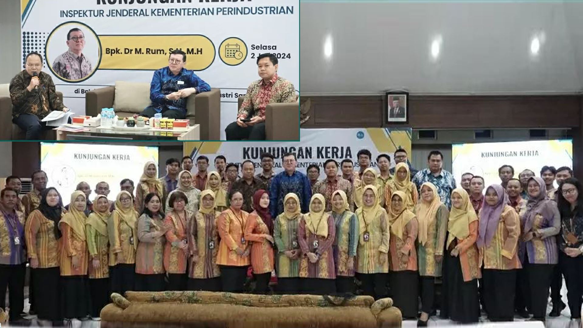 Kunjungan Kerja Inspektur Jenderal Kemenperin Ke BSPJI Samarinda