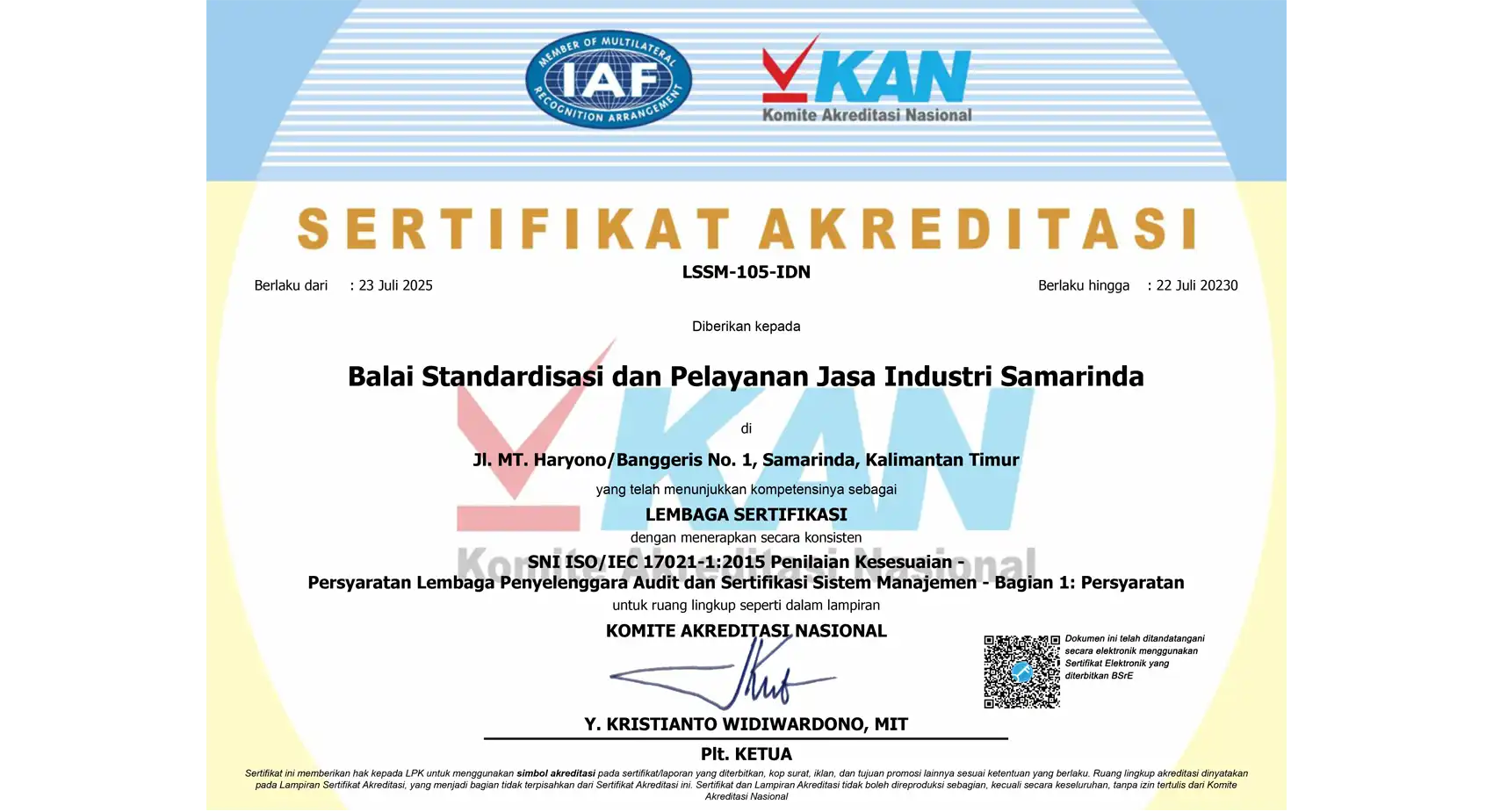 Lembaga Sertifikasi Sistem Manajemen Mutu
